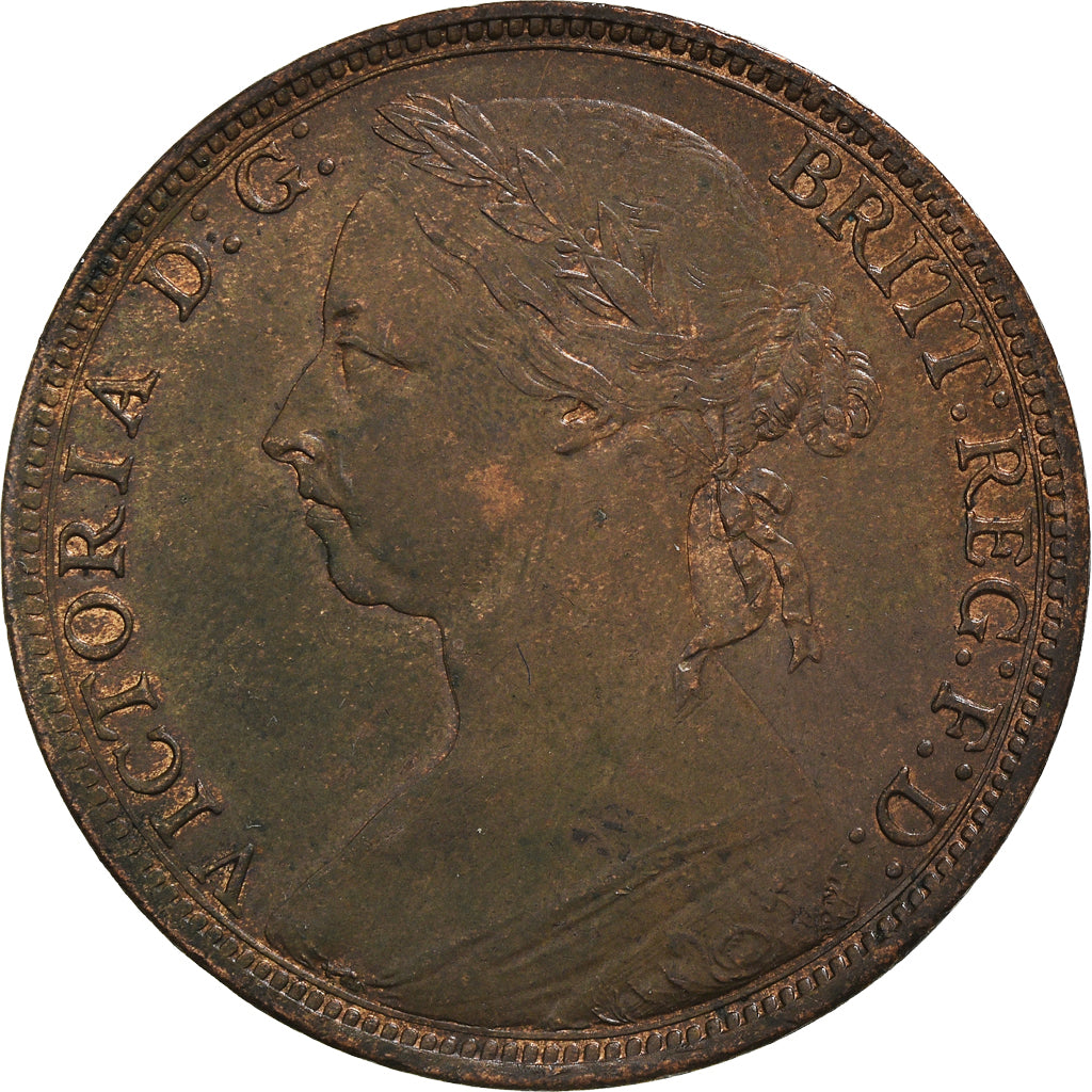 Monnaie, Grande-Bretagne, Victoria, Penny, 1891, SUP, Bronze, KM:755