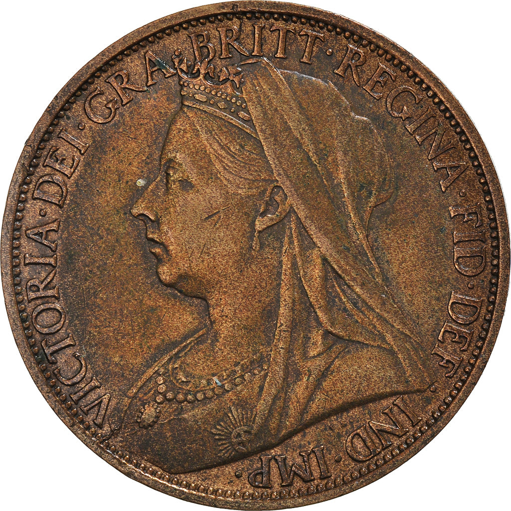 Coin, Great Britain, Victoria, Penny, 1897, EF(40-45), Bronze, KM:790