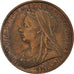 Coin, Great Britain, Victoria, Penny, 1897, EF(40-45), Bronze, KM:790