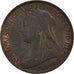 Coin, Great Britain, Victoria, Penny, 1897, AU(50-53), Bronze, KM:790