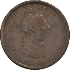 Moneta, Gran Bretagna, George III, Penny, 1806, MB+, Rame, KM:663