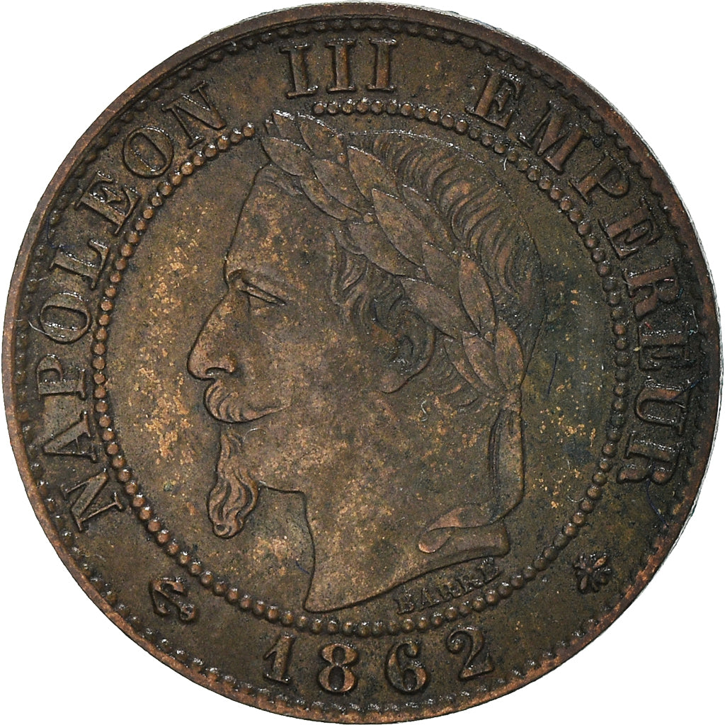 Coin, France, Napoleon III, Centime, 1862, Paris, EF(40-45), Bronze, KM:795.1