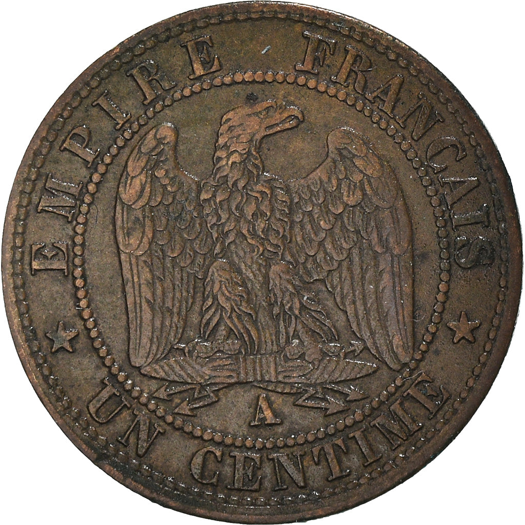 Coin, France, Napoleon III, Centime, 1862, Paris, EF(40-45), Bronze, KM:795.1