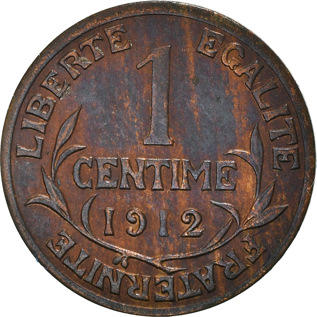 Munten, Frankrijk, Dupuis, Centime, 1912, Paris, ZF+, Bronzen, KM:840