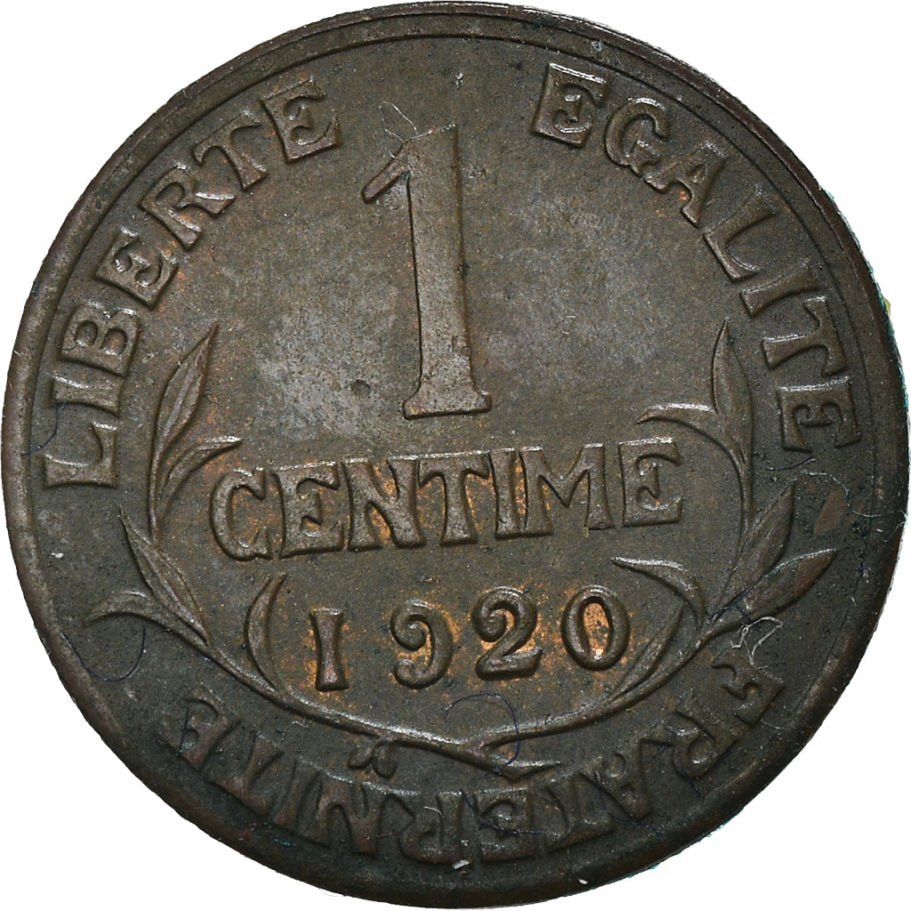 Münze, Frankreich, Dupuis, Centime, 1920, Paris, SS, Bronze, KM:840, Le