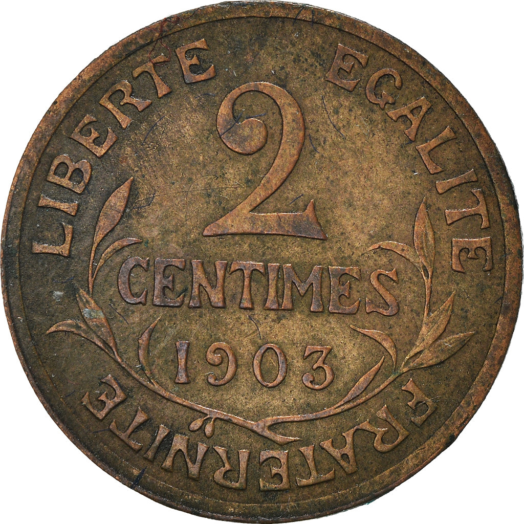 Coin, France, Dupuis, 2 Centimes, 1903, Paris, EF(40-45), Bronze, KM:841