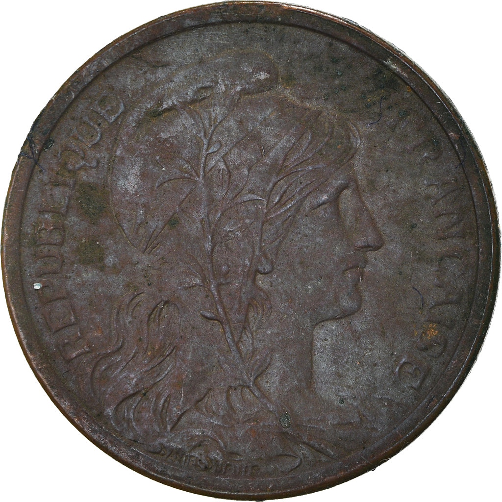 Moeda, França, Dupuis, 2 Centimes, 1911, Paris, VF(30-35), Bronze, KM:841