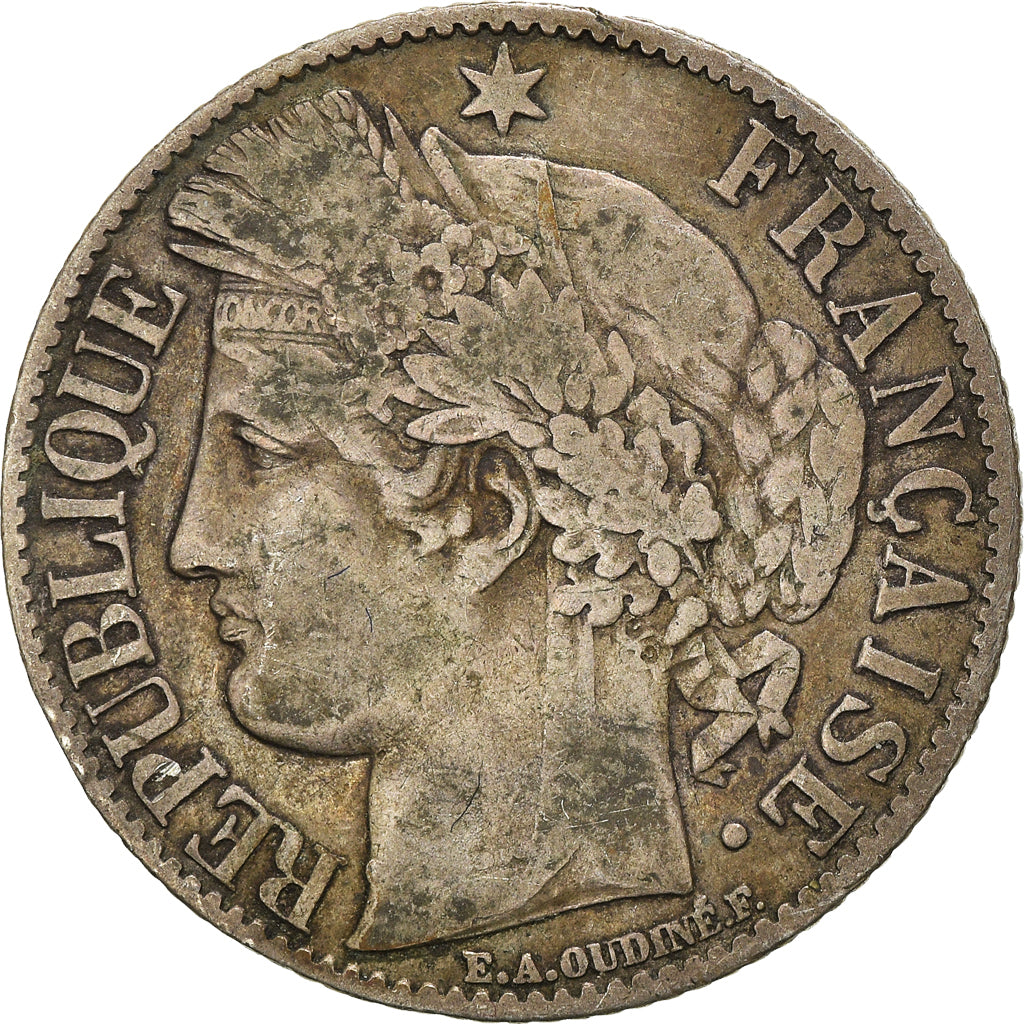 Moeda, França, Cérès, Franc, 1895, Paris, VF(30-35), Prata, KM:822.1