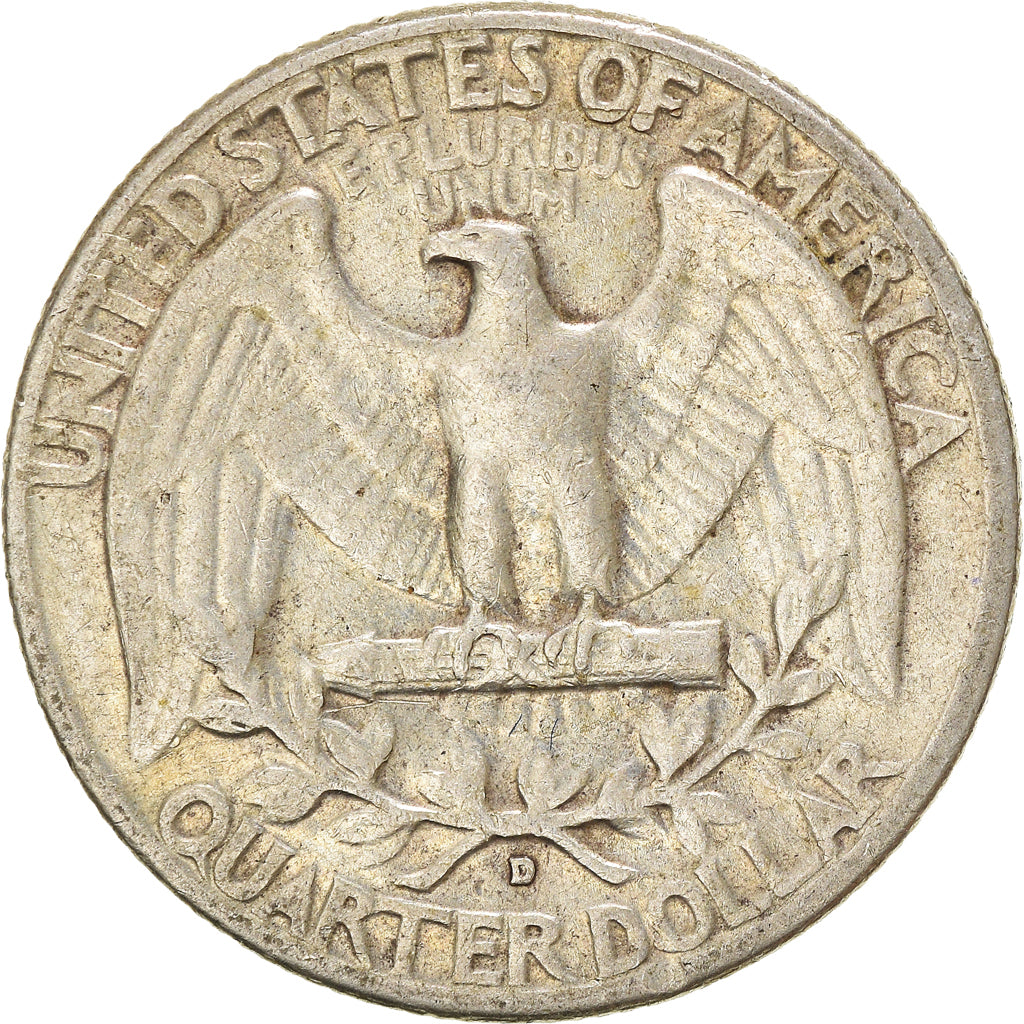 Coin, United States, Washington Quarter, Quarter, 1962, U.S. Mint, Denver