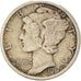 Coin, United States, Mercury Dime, Dime, 1917, U.S. Mint, Denver, EF(40-45)
