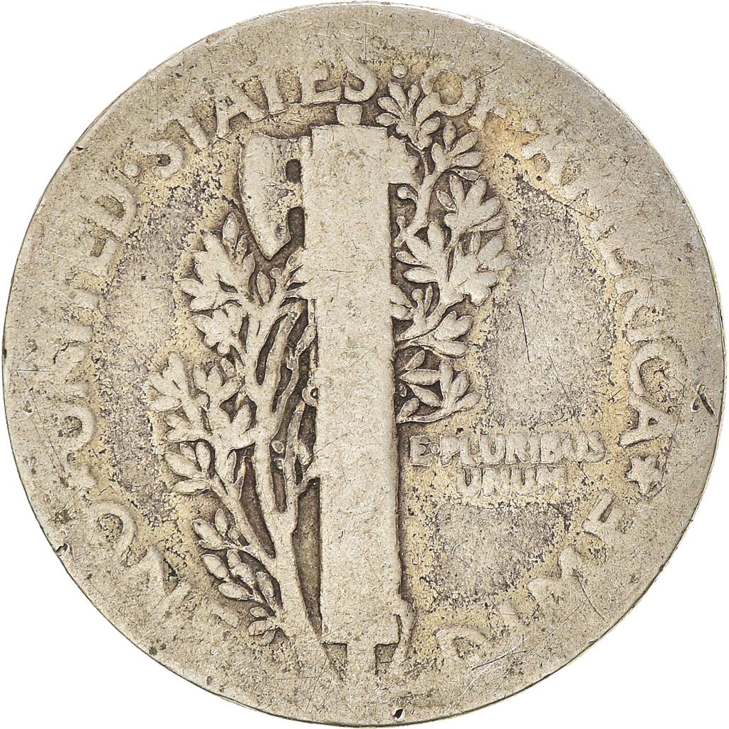 Moneda, Estados Unidos, Mercury Dime, Dime, 1920, U.S. Mint, Philadelphia, BC