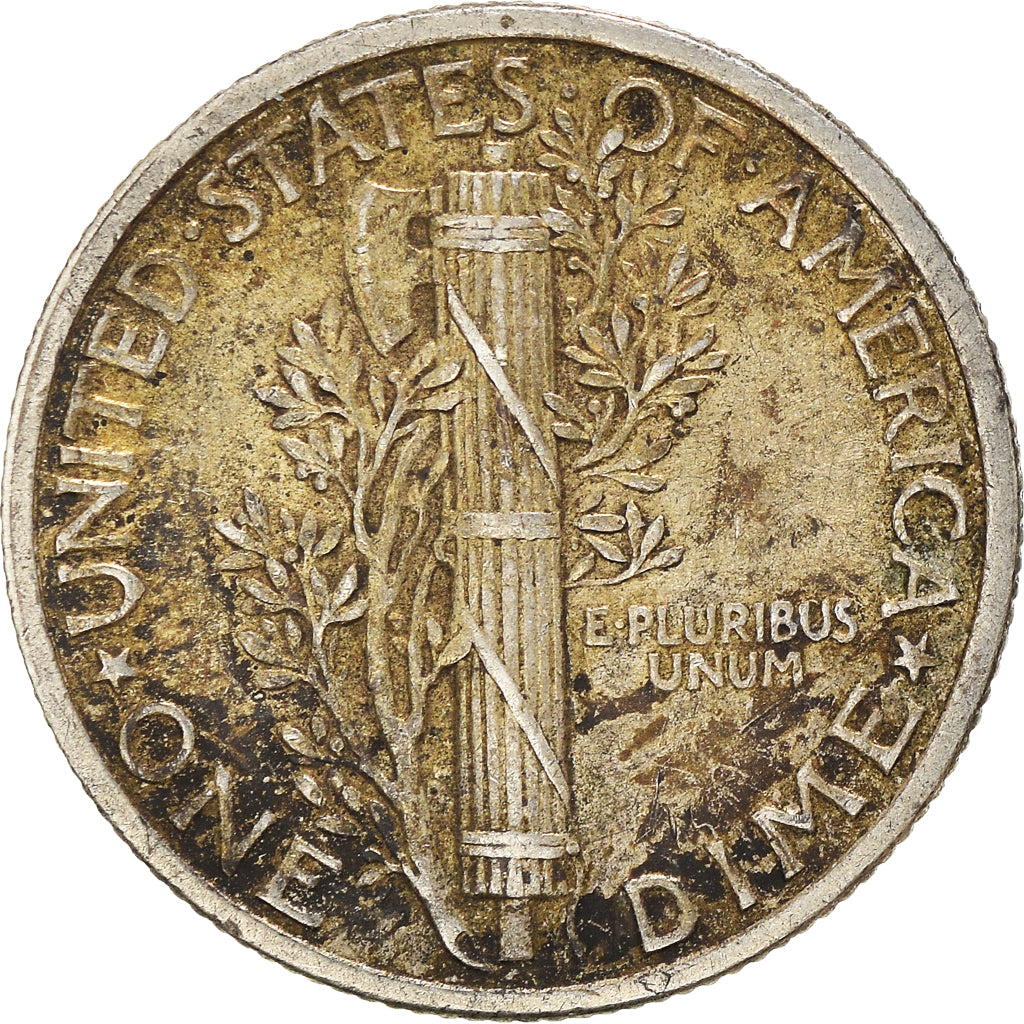 Münze, Vereinigte Staaten, Mercury Dime, Dime, 1941, Philadelphia, SS, Silber