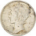 Moneta, USA, Mercury Dime, Dime, 1942, U.S. Mint, Philadelphia, AU(50-53)