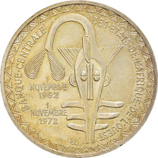Coin, West African States, 500 Francs, 1972, AU(55-58), Silver, KM:7