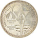 Coin, West African States, 5000 Francs, 1982, AU(55-58), Silver, KM:11