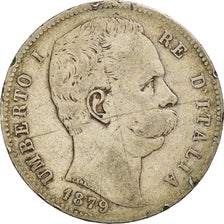 Münze, Italien, Umberto I, 5 Lire, 1879, Rome, S, Silber, KM:20