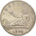 Coin, Spain, Provisional Government, 5 Pesetas, 1870, Madrid, VF(20-25), Silver