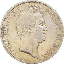 Coin, France, Louis-Philippe, 5 Francs, 1831, Lyon, VF(30-35), Silver, KM:735.4