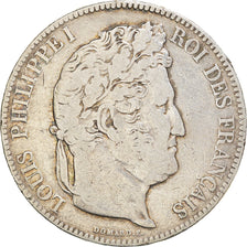 Coin, France, Louis-Philippe, 5 Francs, 1832, Rouen, VF(20-25), Silver