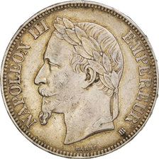 Coin, France, Napoléon III, 5 Francs, 1869, Strasbourg, EF(40-45), Silver