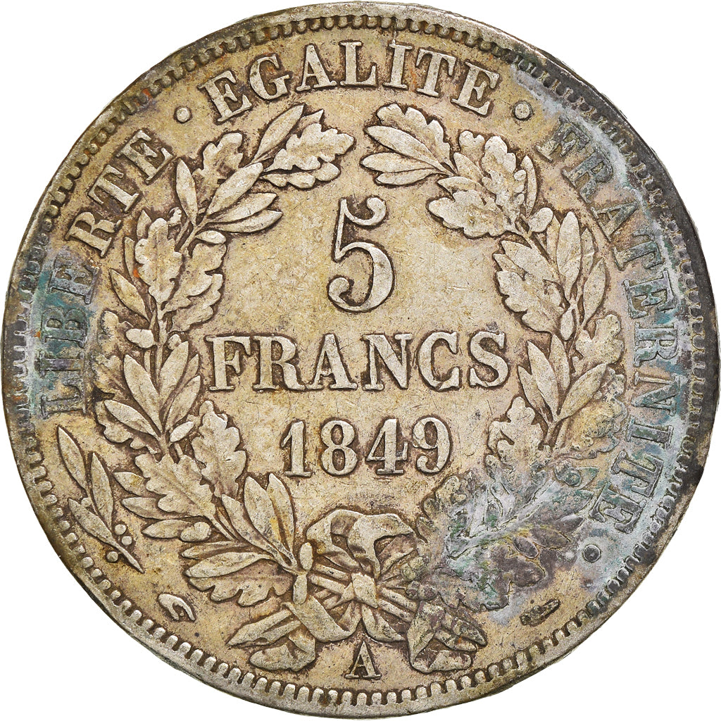 Monnaie, France, Cérès, 5 Francs, 1849, Paris, TB+, Argent, Gadoury:719