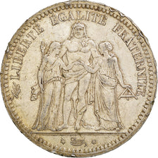 Moneta, Francia, Hercule, 5 Francs, 1872, Paris, BB, Argento, KM:820.1