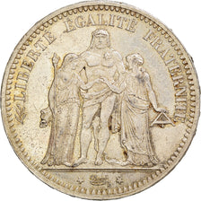 Coin, France, Hercule, 5 Francs, 1873, Paris, AU(50-53), Silver, KM:820.1