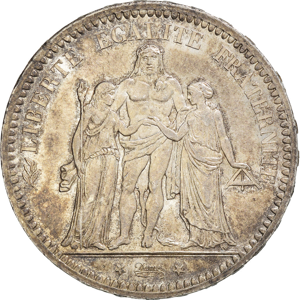 Münze, Frankreich, Hercule, 5 Francs, 1873, Paris, VZ, Silber, KM:820.1