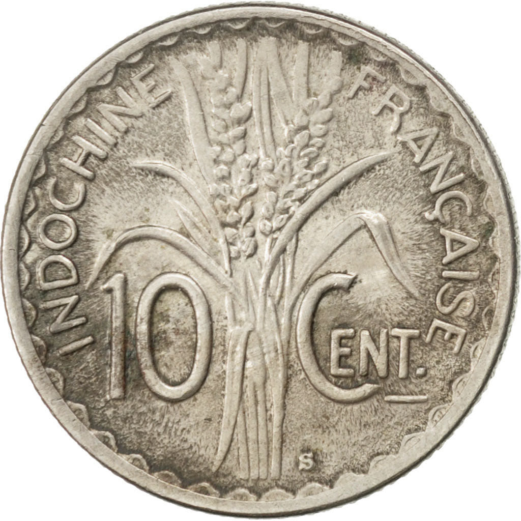 FRENCH INDO-CHINA, 10 Cents, 1941, San Francisco, KM #21.1a, VF(30-35),...