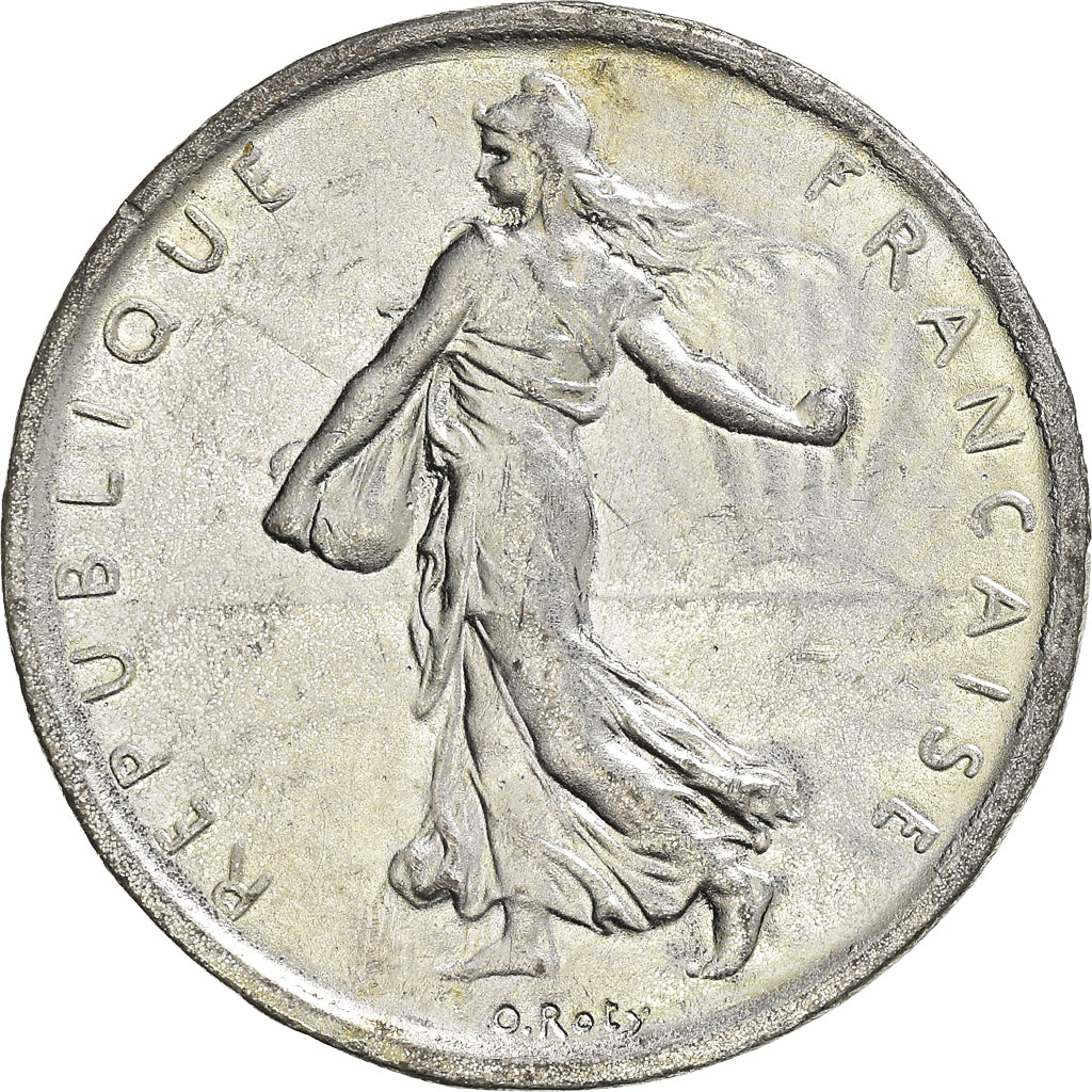 Moneta, Francia, Semeuse, 5 Francs, 1960, Contemporary forgery, BB+, Silvery