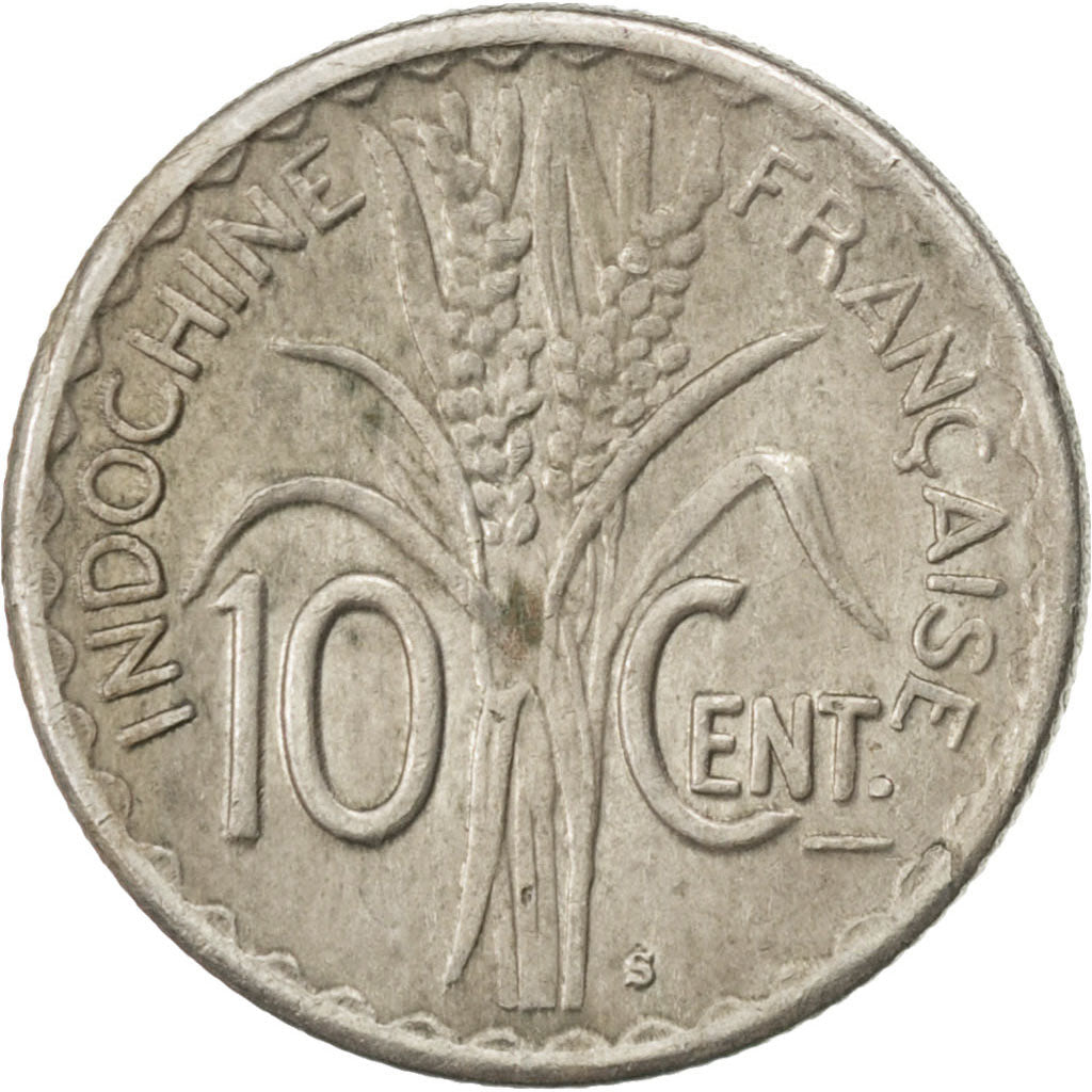 Indocina francese, 10 Cents, 1941, San Francisco, BB, Rame-nichel, KM:21.1a,...