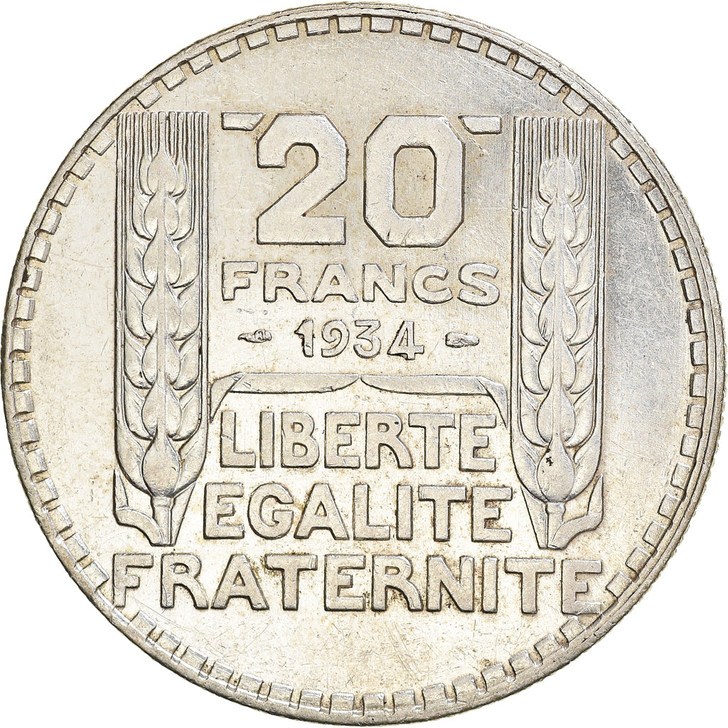 Coin, France, Turin, 20 Francs, 1934, Paris, AU(50-53), Silver, KM:879