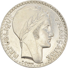 Moeda, França, Turin, 20 Francs, 1934, Paris, AU(50-53), Prata, KM:879