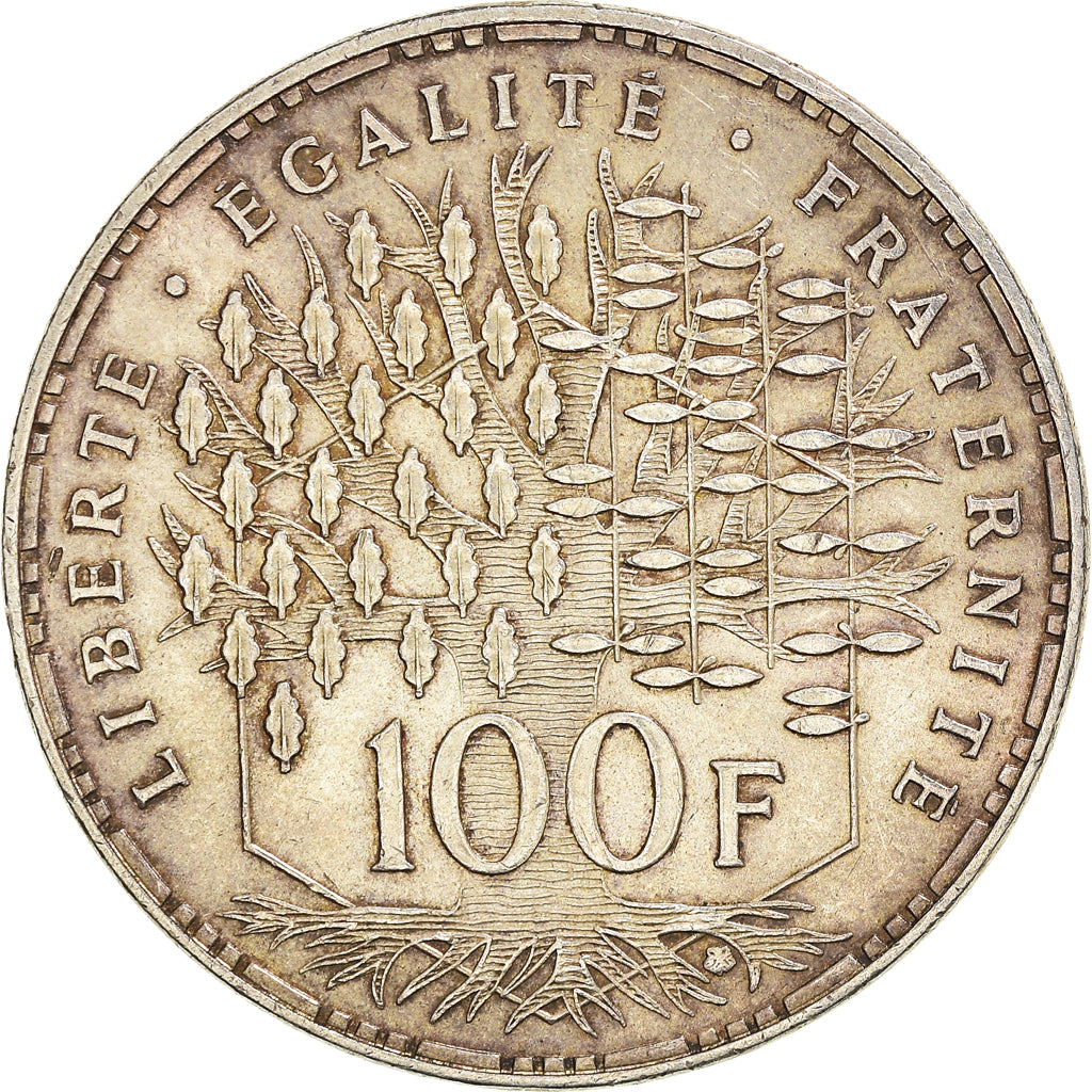 Munten, Frankrijk, Panthéon, 100 Francs, 1985, Paris, ZF+, Zilver, KM:951.1