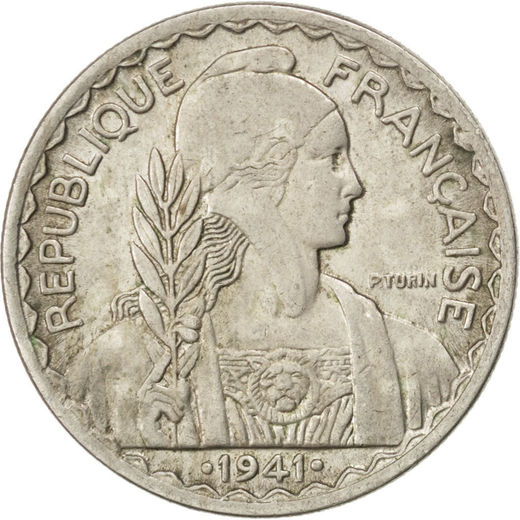 FRENCH INDO-CHINA, 20 Cents, 1941, San Francisco, KM #23a.2, EF(40-45),...