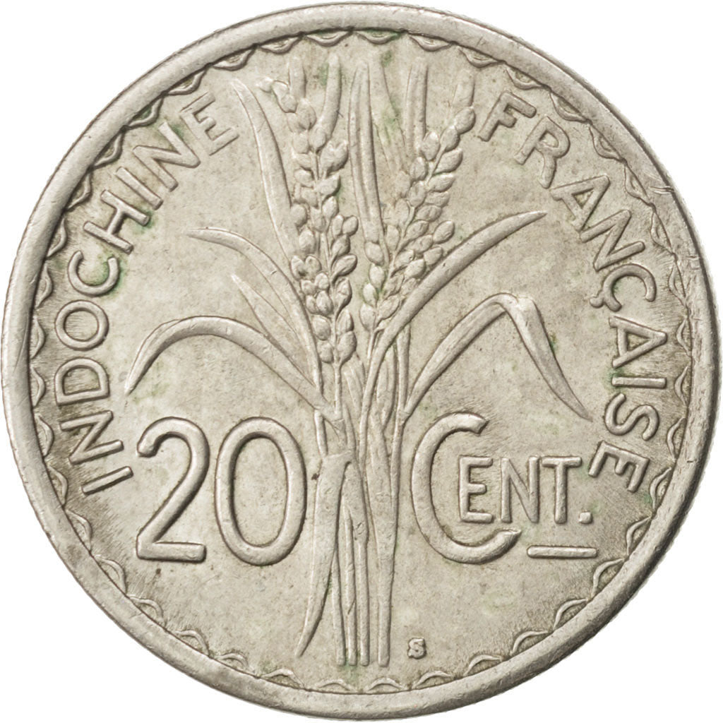 FRENCH INDO-CHINA, 20 Cents, 1941, San Francisco, KM #23a.2, EF(40-45),...