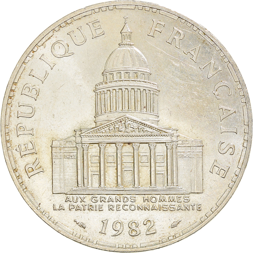 Coin, France, Panthéon, 100 Francs, 1982, Paris, EF(40-45), Silver, KM:951.1