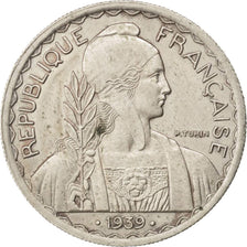 FRENCH INDO-CHINA, 20 Cents, 1939, Paris, KM #23a.1, EF(40-45), Copper-Nickel,..