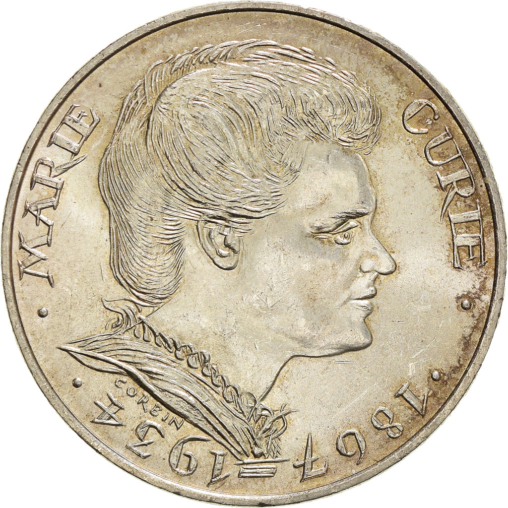 Coin, France, Marie Curie, 100 Francs, 1984, AU(55-58), Silver, KM:955