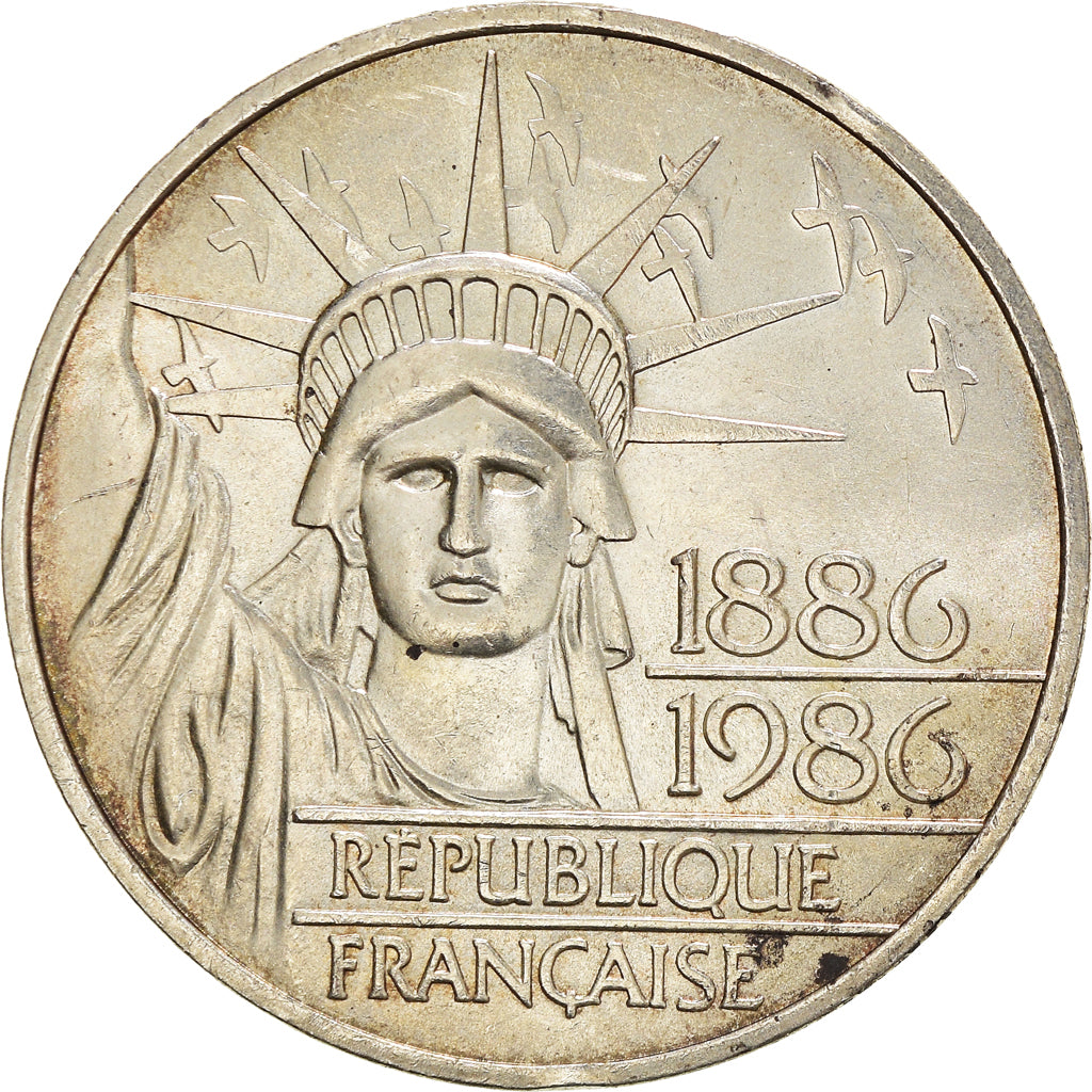 Monnaie, France, Statue de la Liberté, 100 Francs, 1986, TTB+, Argent
