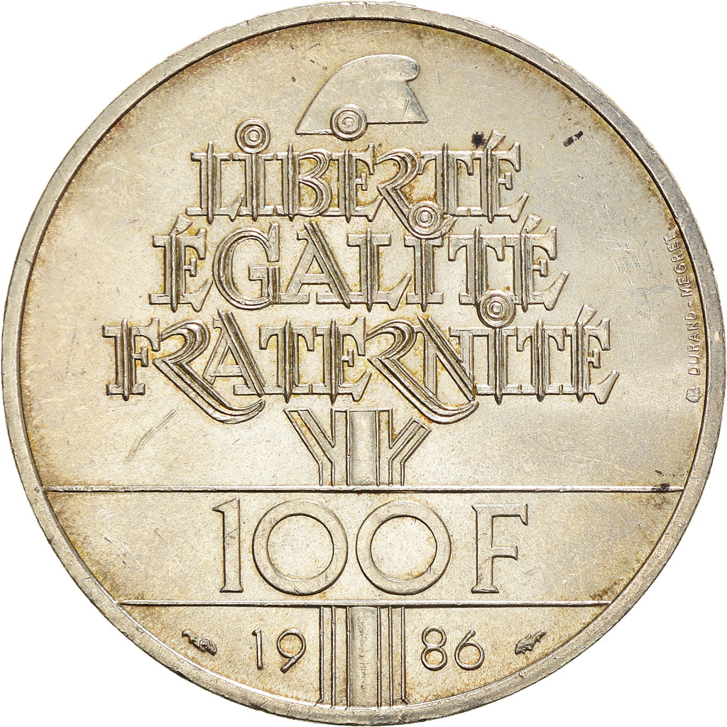 Monnaie, France, Statue de la Liberté, 100 Francs, 1986, TTB+, Argent