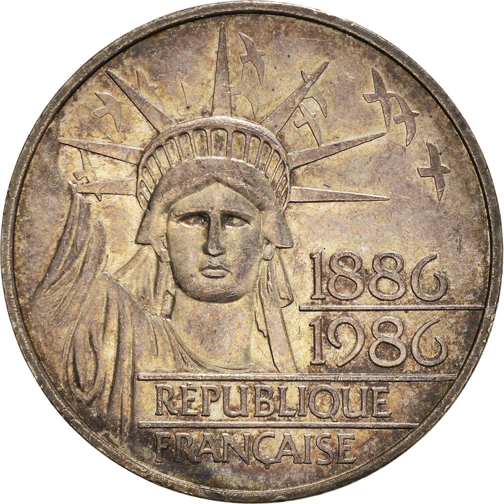 Monnaie, France, Statue de la Liberté, 100 Francs, 1986, TTB+, Argent