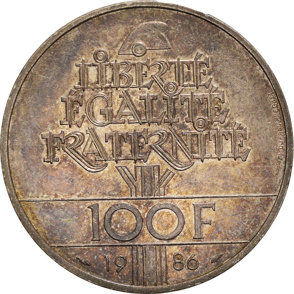 Monnaie, France, Statue de la Liberté, 100 Francs, 1986, TTB+, Argent