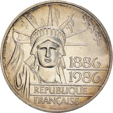 Moneta, Francia, Statue de la Liberté, 100 Francs, 1986, SPL-, Argento, KM:960