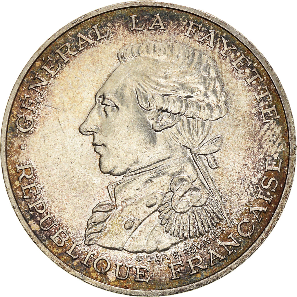 Coin, France, Lafayette, 100 Francs, 1987, EF(40-45), Silver, KM:962