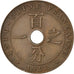 FRENCH INDO-CHINA, Cent, 1923, Poissy, KM #12.3, EF(40-45), Bronze, 26,...
