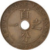 FRENCH INDO-CHINA, Cent, 1923, Poissy, KM #12.3, EF(40-45), Bronze, 26,...