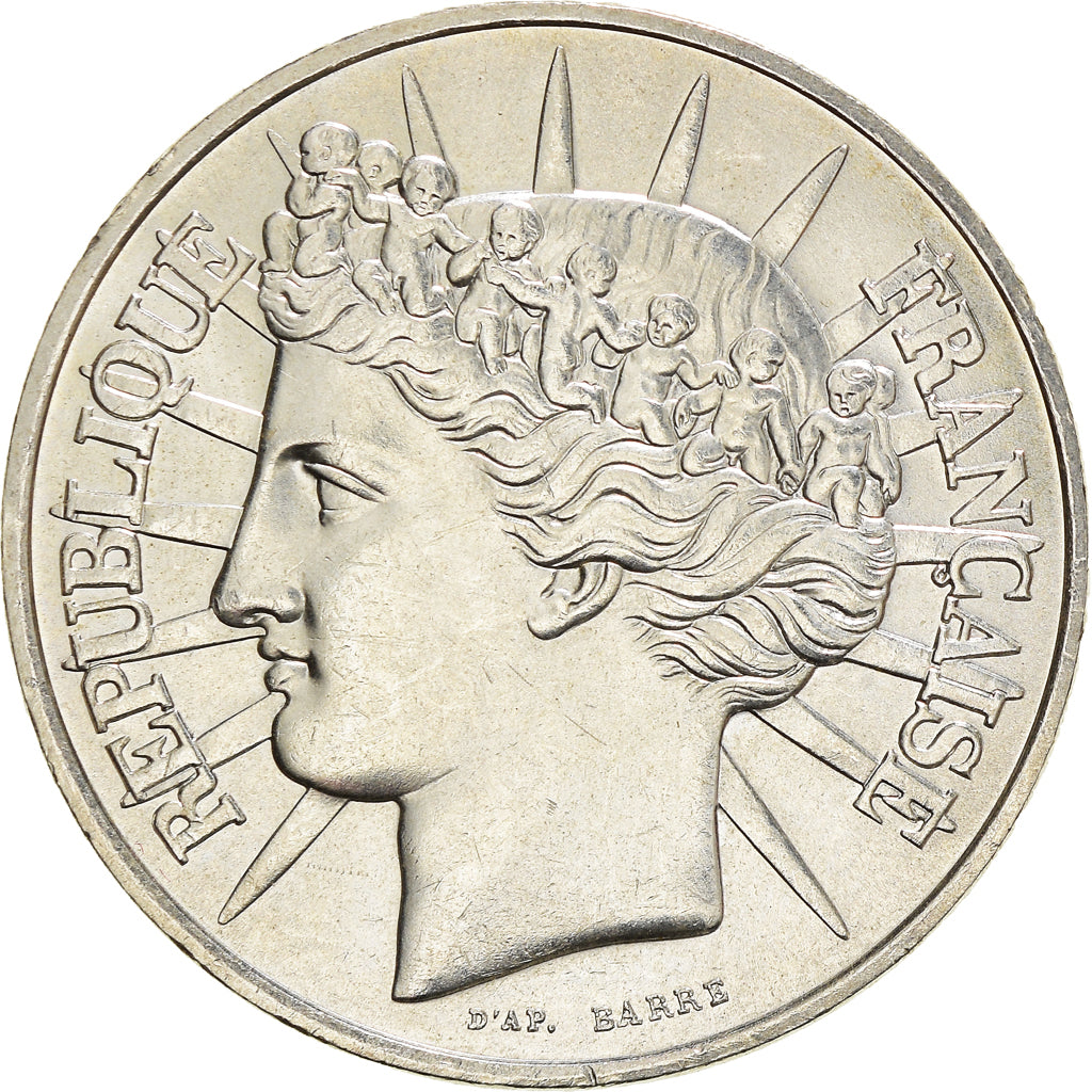 Moneta, Francia, Fraternité, 100 Francs, 1988, SPL-, Argento, KM:966