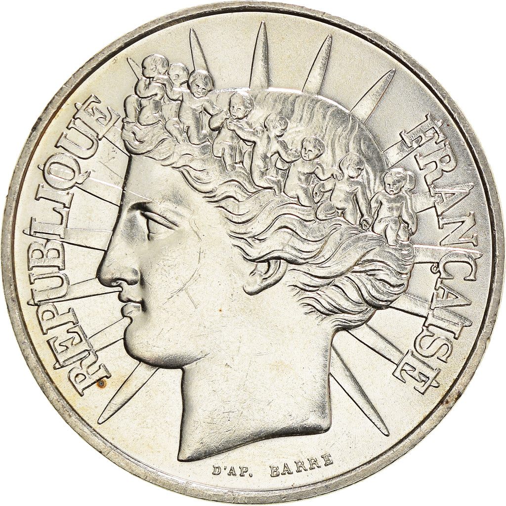 Moneta, Francia, Fraternité, 100 Francs, 1988, SPL-, Argento, KM:966