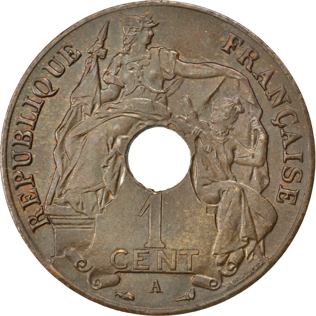 Coin, French Indochina, Cent, 1926, Paris, AU(50-53), Bronze, KM:12.1